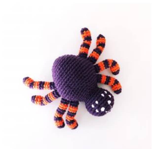 Pebble Purple Spider Rattle