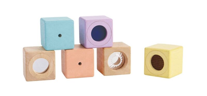 PlanToys Pastel Sensory Blocks