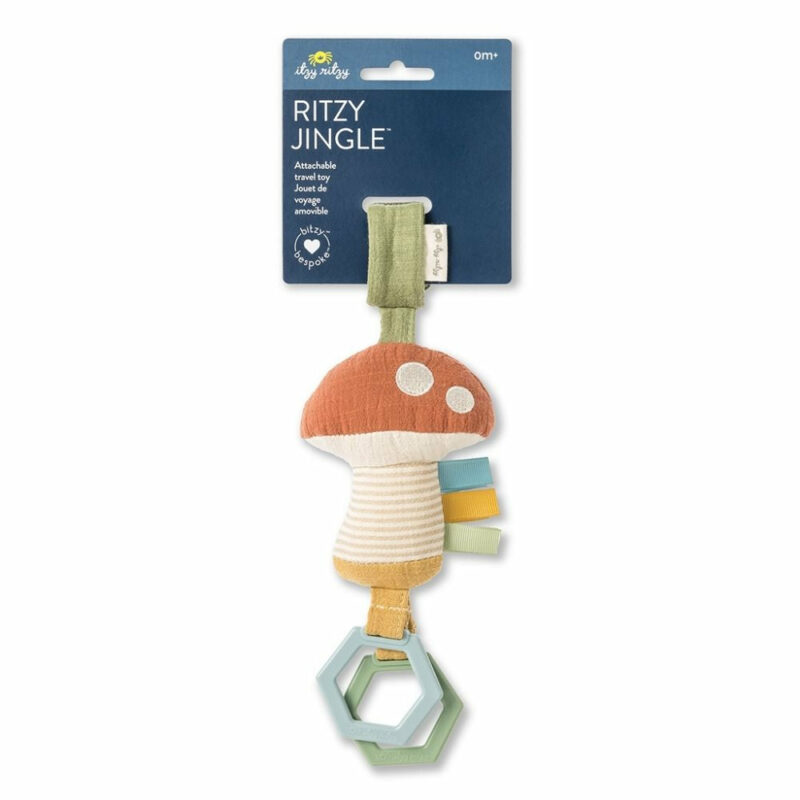 Ritzy Jingle Mushroom Attachable Travel Toy made by Itzy Ritzy