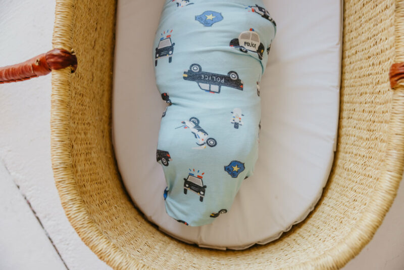 Leo Knit Swaddle Blanket from Copper Pearl