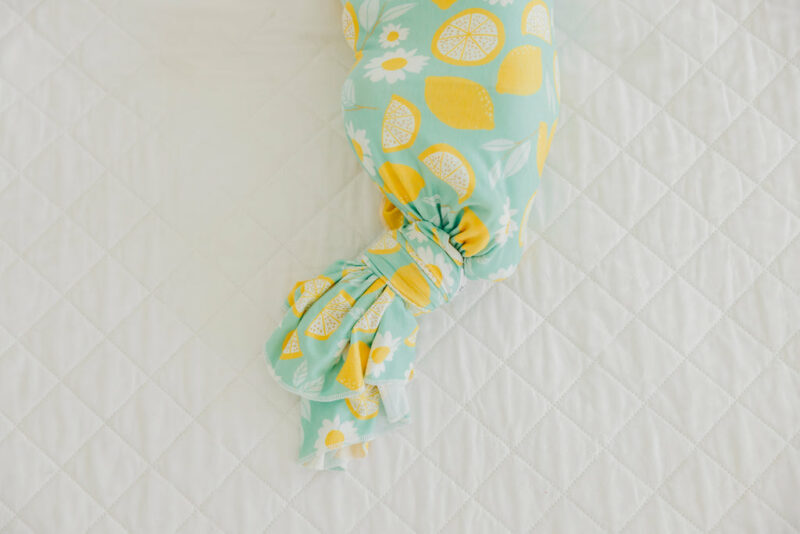 Lemon Knit Swaddle Blanket from Copper Pearl