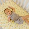 Honeycomb Premium Crib Sheet from Copper Pearl