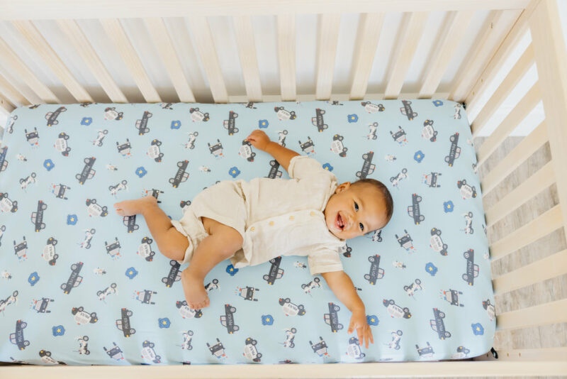 Leo Premium Crib Sheet from Copper Pearl