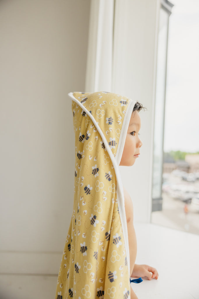 Honeycomb Premium Hooded Towel made by Copper Pearl