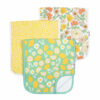 Copper Pearl Lemon Burp Cloth Set 3-Pack