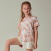 Play X Play Torrey Essential Tee In Blush Tie-Dye