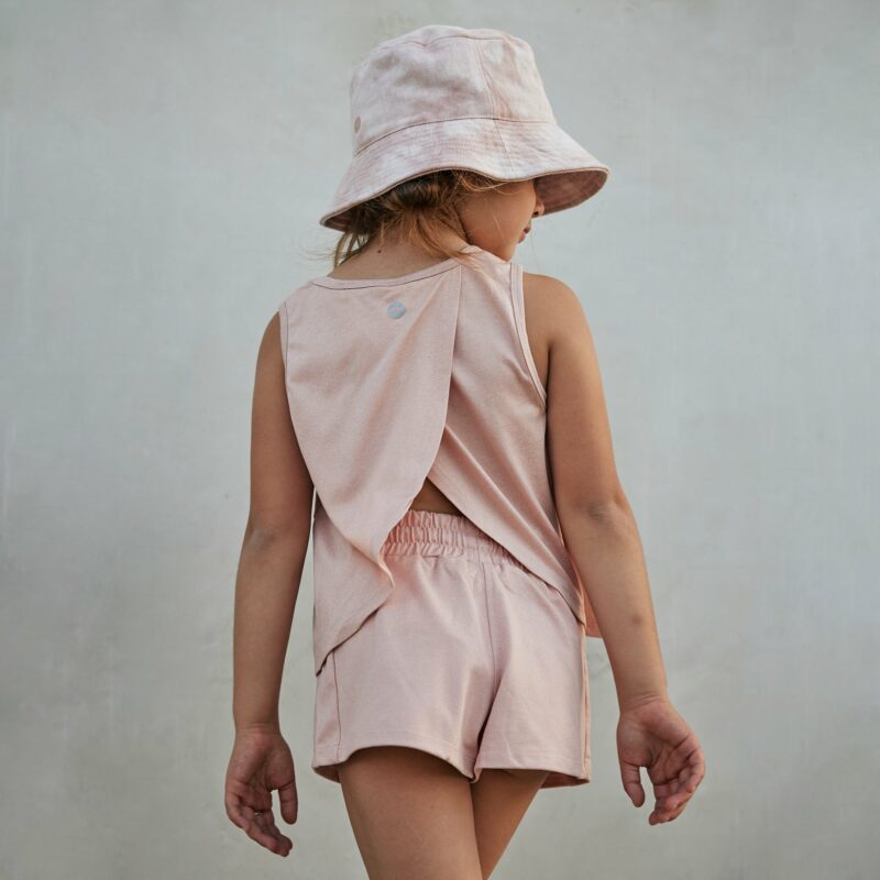 Tulip-Back Tech Tank In Blush from Play X Play