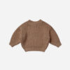 Quincy Mae Chunky Knit Sweater In Cocoa