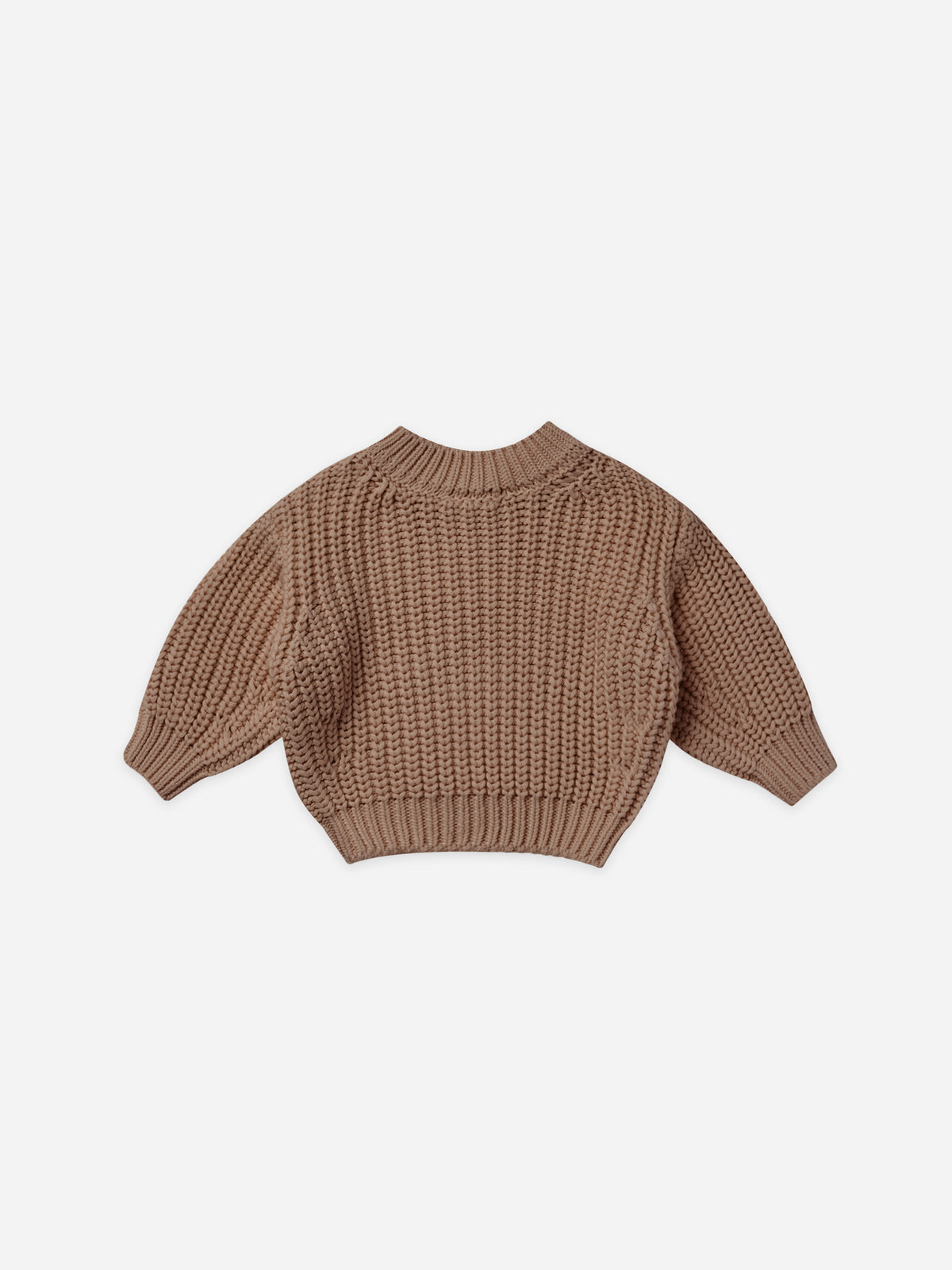 Quincy Mae Chunky Knit Sweater In Cocoa
