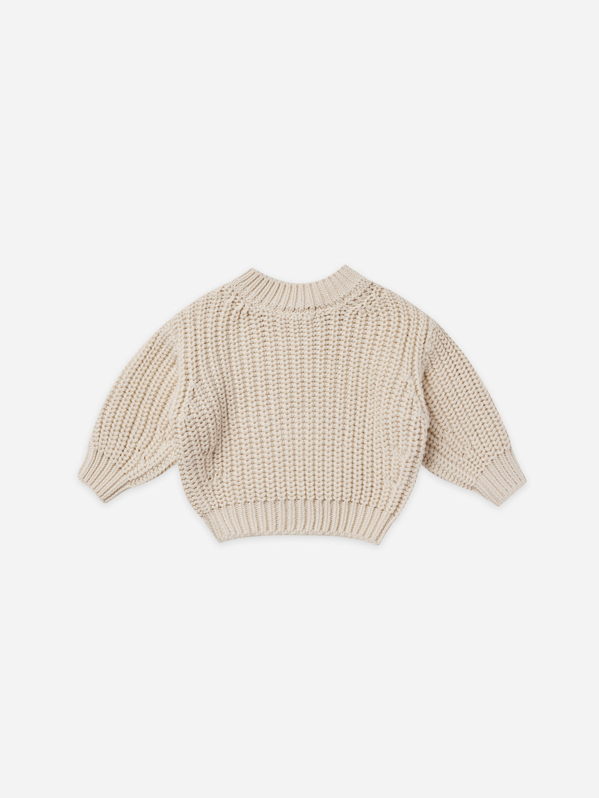 Quincy Mae Chunky Knit Sweater In Natural – Blossom