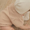 Pointelle Knit Romper In Blush from Quincy Mae