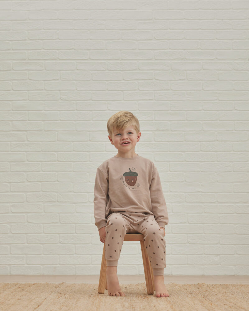 Fleece Sweatshirt In Acorn from Quincy Mae