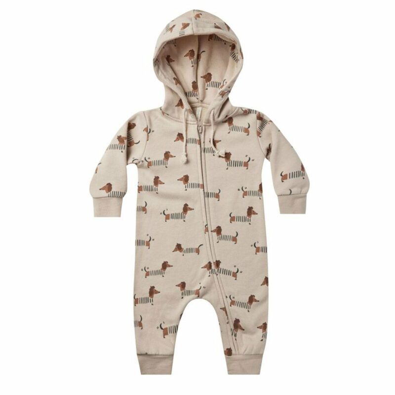 Rylee + Cru Hooded Jumpsuit In Dachshund