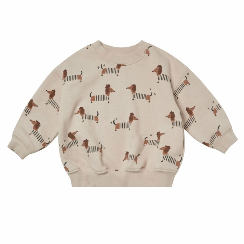 Rylee + Cru Relaxed Sweatshirt In Dachshund