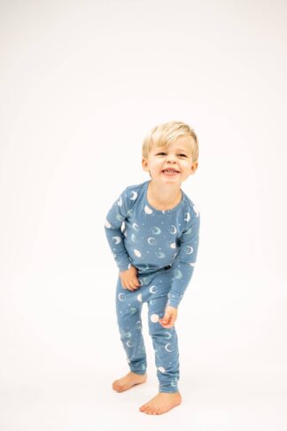 Sweet Bamboo Blue Moon Bamboo Viscose Two-Piece Pajama Set