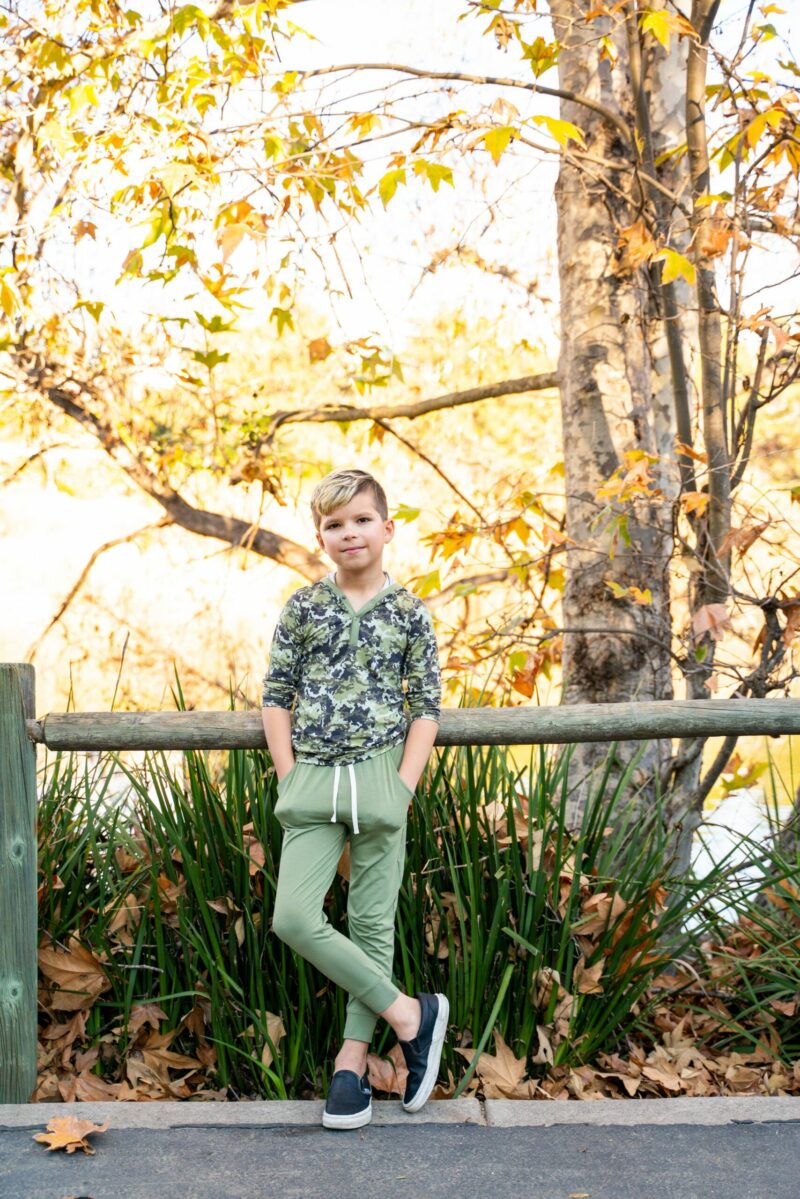 Army Green Bamboo Slacker Pocket Pants from Sweet Bamboo