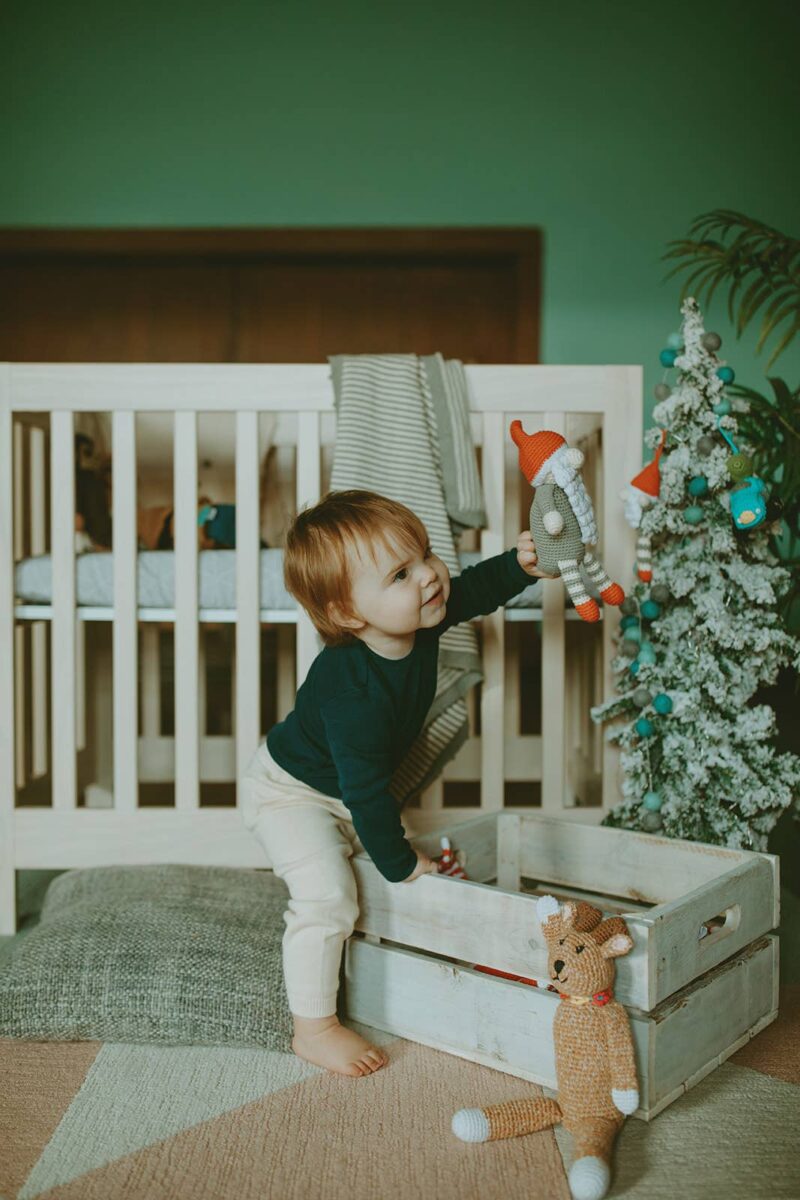 Gnome Festive Rattle made by Pebble