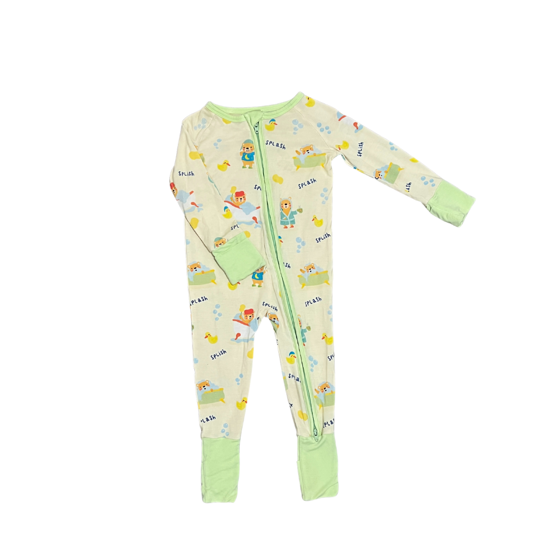 Soulbaby Cozy Bears Bamboo Viscose Convertible Romper