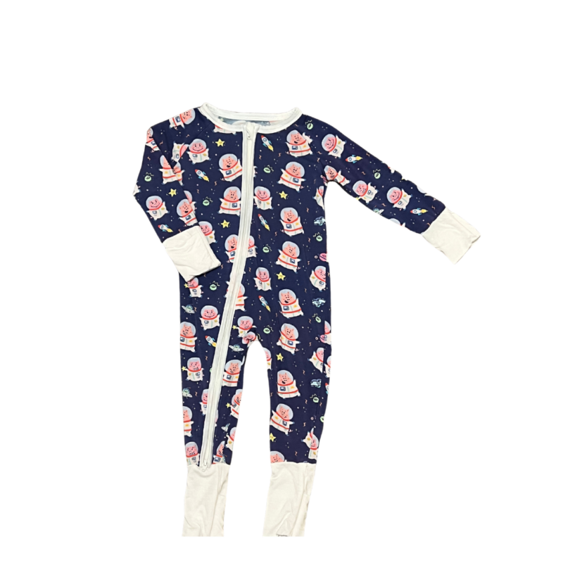 Soulbaby Space Pigs Bamboo Viscose Convertible Romper