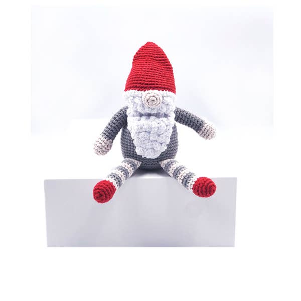 Pebble Gnome Festive Rattle