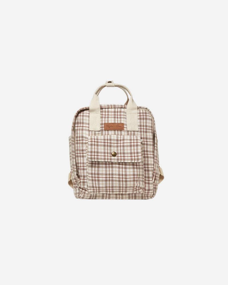 Rylee + Cru Mini Backpack in Mocha Plaid