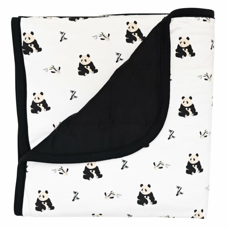 Kyte BABY Baby Blanket in Black and White Zen