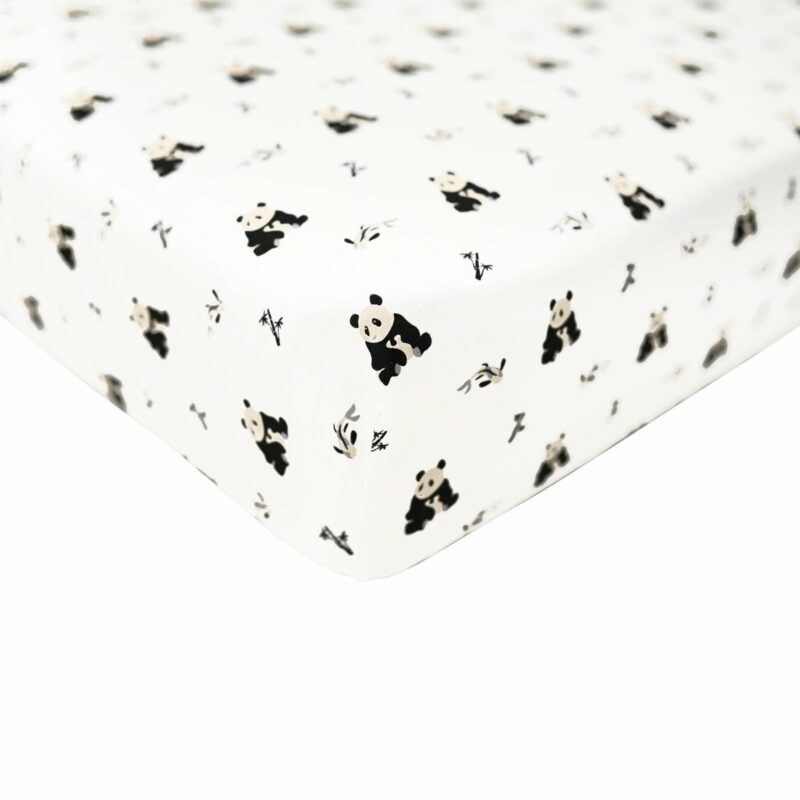 Kyte BABY Crib Sheet in Black and White Zen