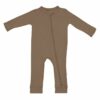 Kyte BABY Zippered Romper in Coffee