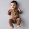 Zippered Romper in Coffee from Kyte BABY