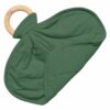 Lovey in Hunter with Removable Teething Ring made by Kyte BABY