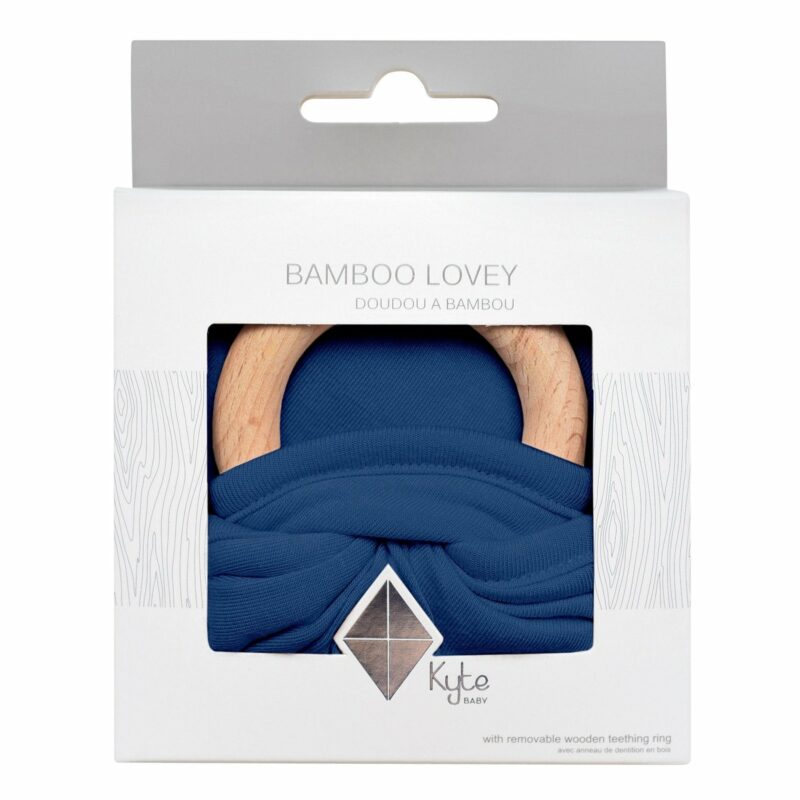 Lovey in Tahoe with Removable Teething Ring made by Kyte BABY