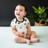 Bodysuit in Black and White Zen from Kyte BABY