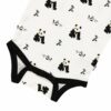 Bodysuit in Black and White Zen available at Blossom