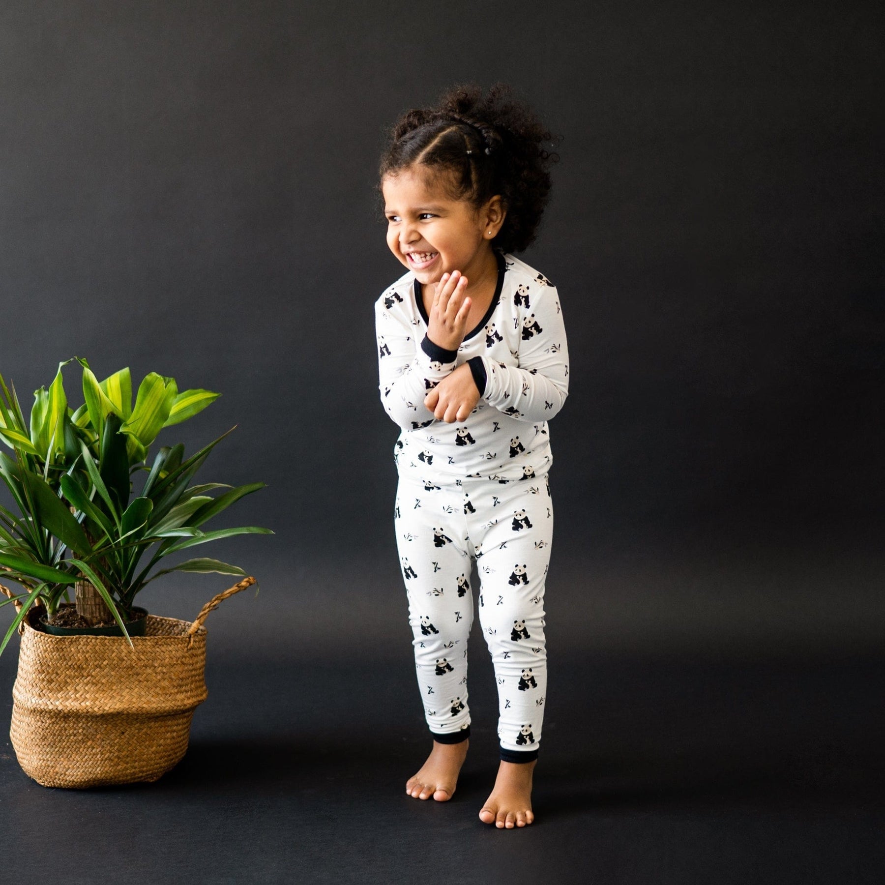 Long Sleeve Pajamas in Sienna Woodland