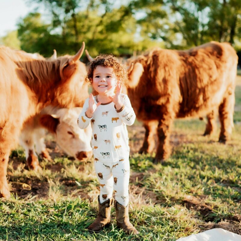 Toddler Pajama Set in Moo