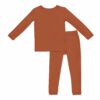 Kyte BABY Toddler Pajama Set in Rust