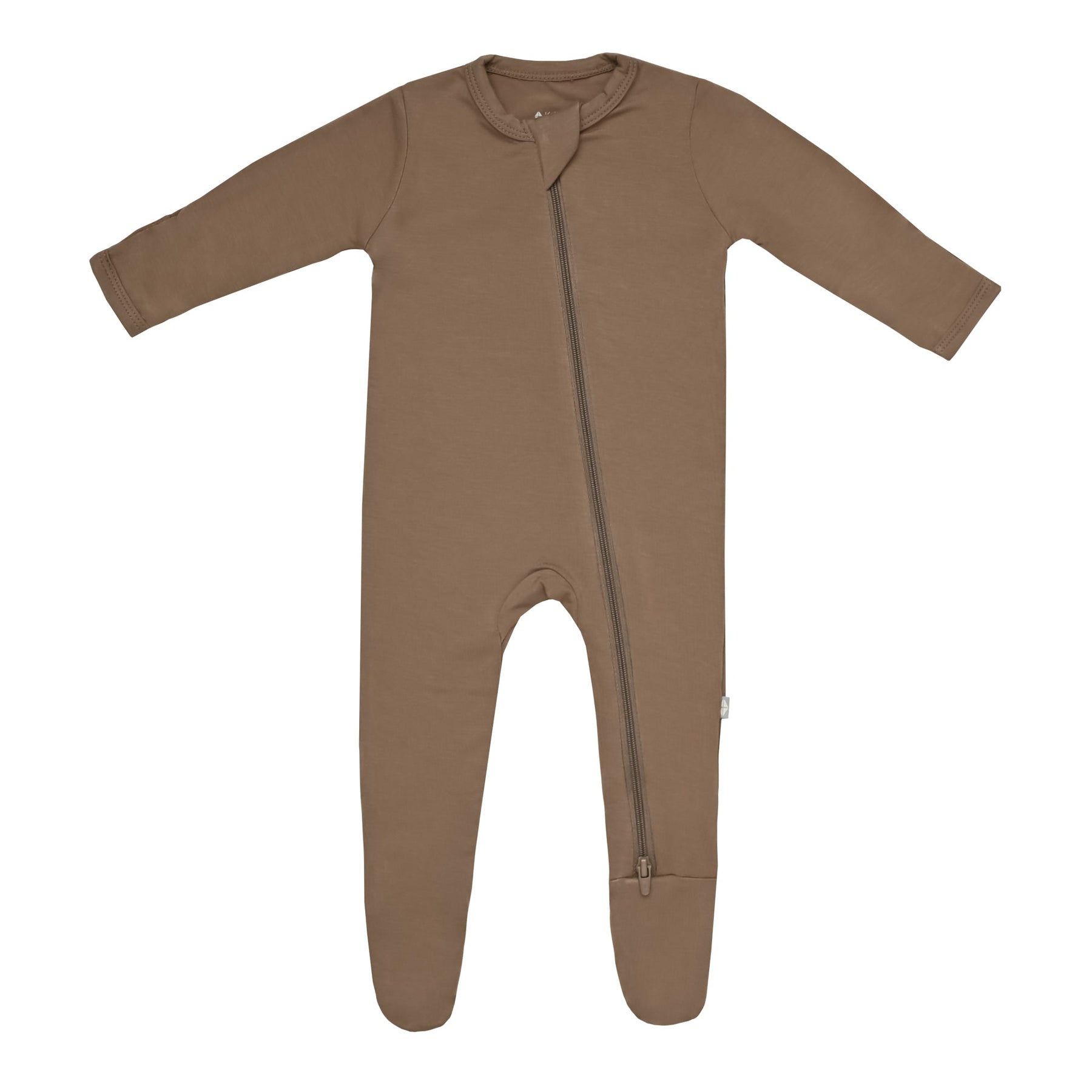 Kyte BABY Zippered Footie in Coffee Blossom