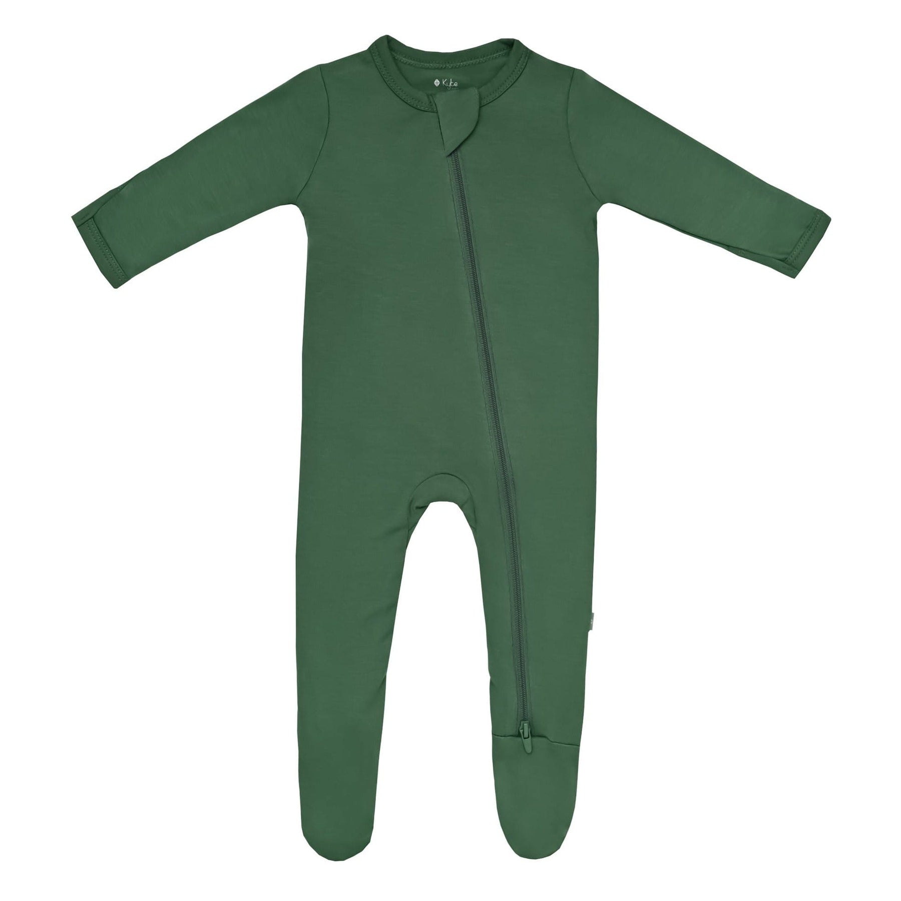 Kyte BABY Zippered Footie in Hunter Blossom
