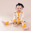 Angel Dear Halloween Pumpkins Bamboo Viscose Zipper Romper