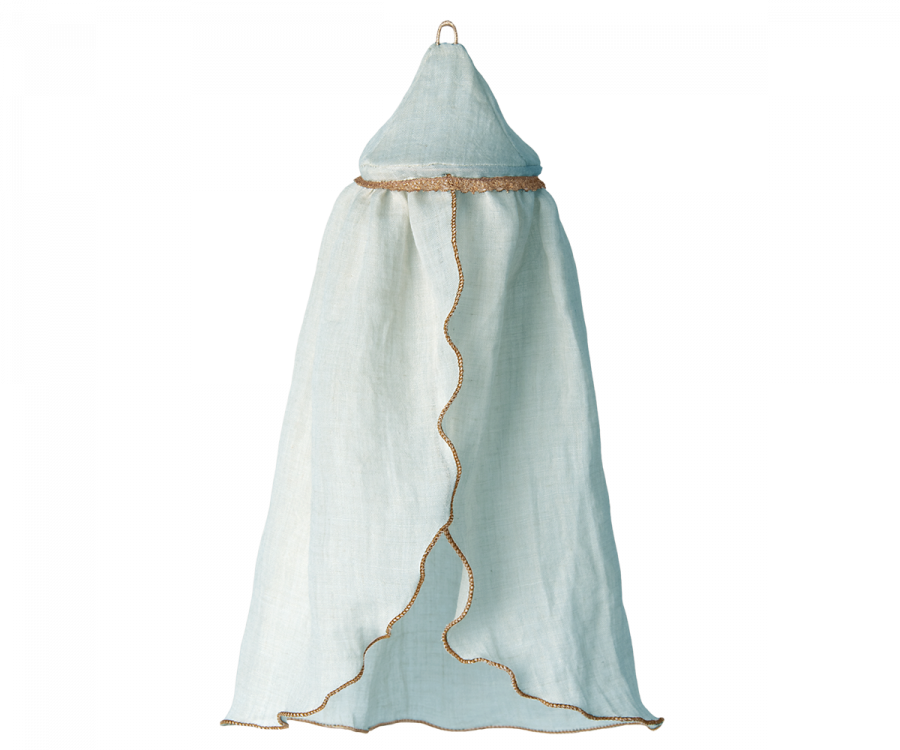 Miniature Bed Canopy in Mint from Maileg