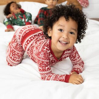 Little Sleepies Reindeer Cheer Two-Piece Bamboo Viscose Pajama Set