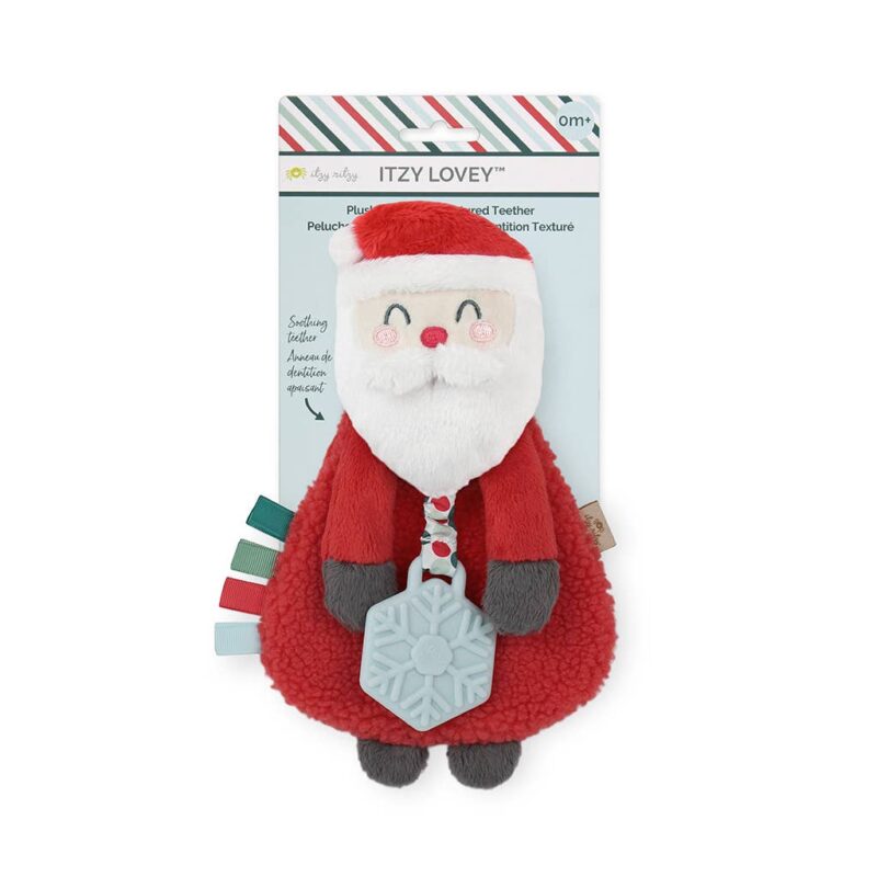 Itzy Lovey Holiday Santa Plush + Teether Toy made by Itzy Ritzy