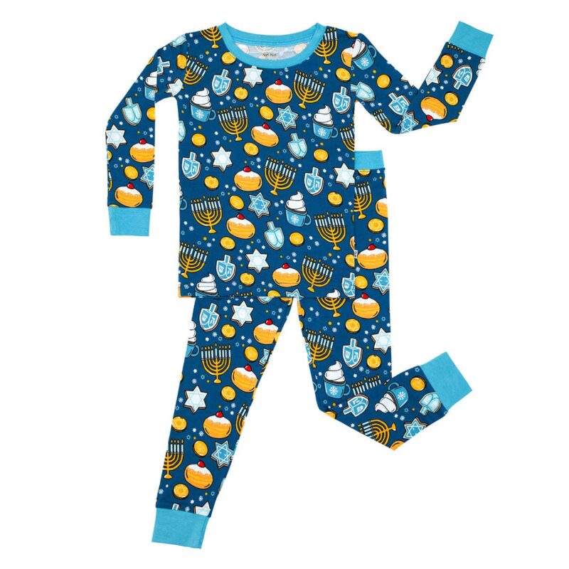 Hanukkah Sweets Two-Piece Bamboo Viscose Pajama Set from Little Sleepies