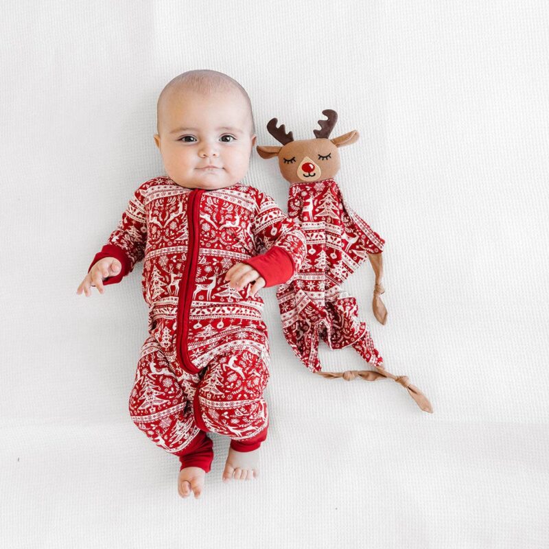 Reindeer Cheer Bamboo Viscose Sleepyhead Lovey from Little Sleepies