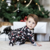 Peregrine Kidswear Santa Paws Bamboo Footed Sleeper