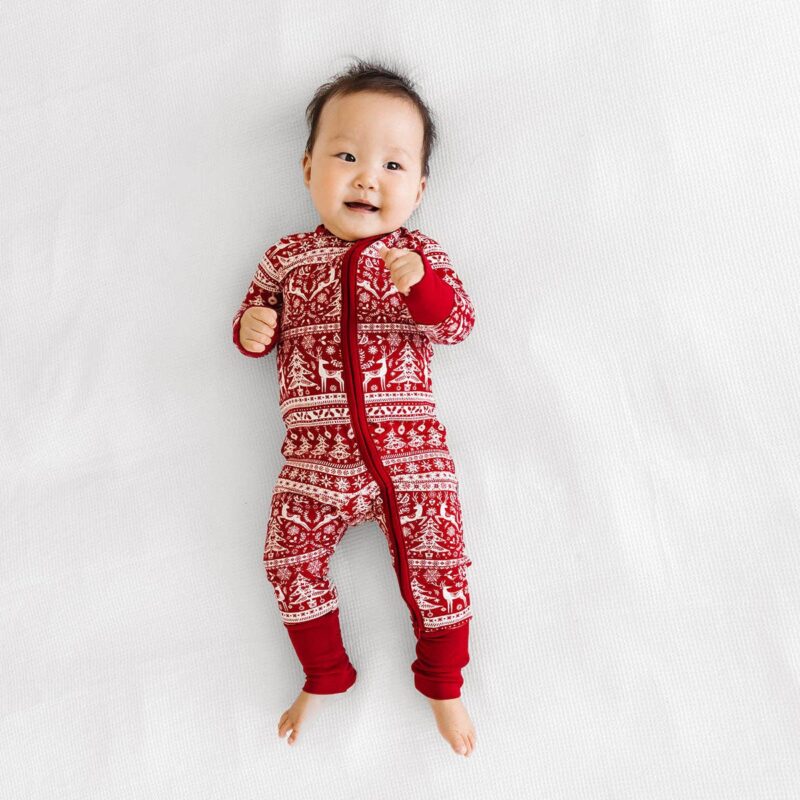 Little Sleepies Reindeer Cheer Bamboo Viscose Zippy