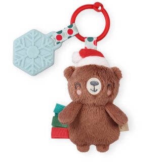 Itzy Ritzy Holiday Bear Itzy Pal Plush + Teether