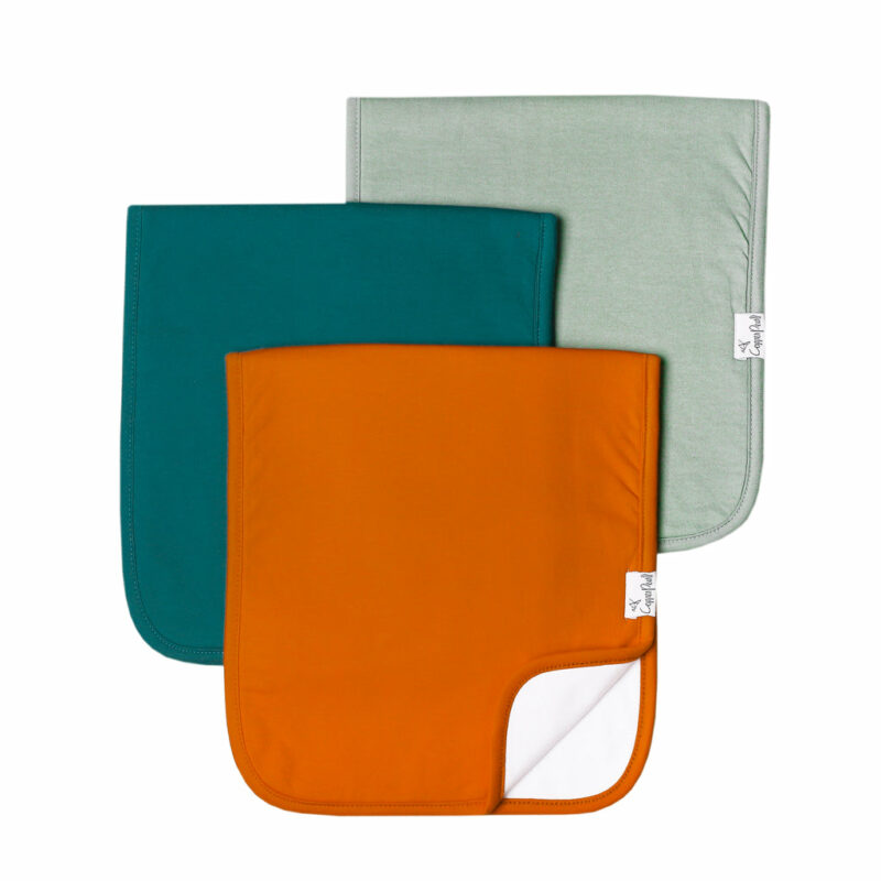 Copper Pearl Blaze Burp Cloth 3-Pack