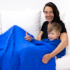 A Dream Come Blue Bamboo Viscose Quilted Family Dulcet Blanket from Hanlyn Collective