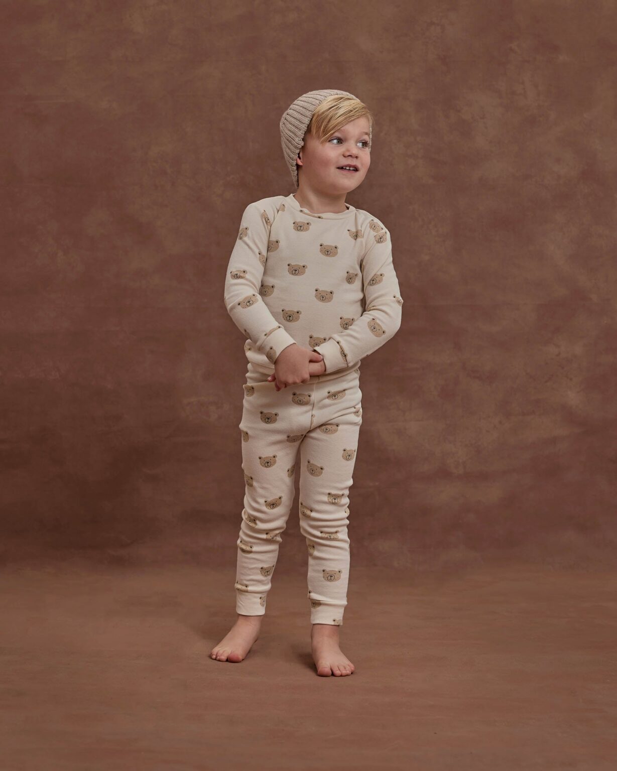 Rylee + Cru Long Sleeve Pajama Set In Bears